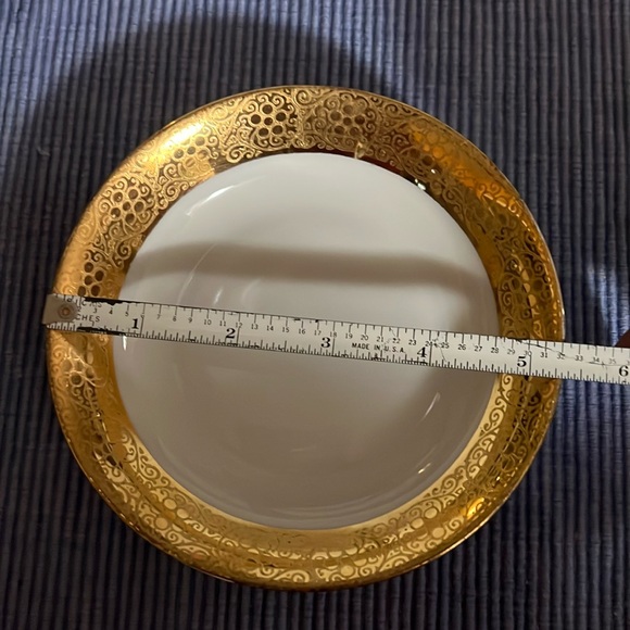 Vntg. Royal LB Bavaria single serving bowl. Signed warranted 18k gold. 5.4”x1.2” - Picture 11 of 14